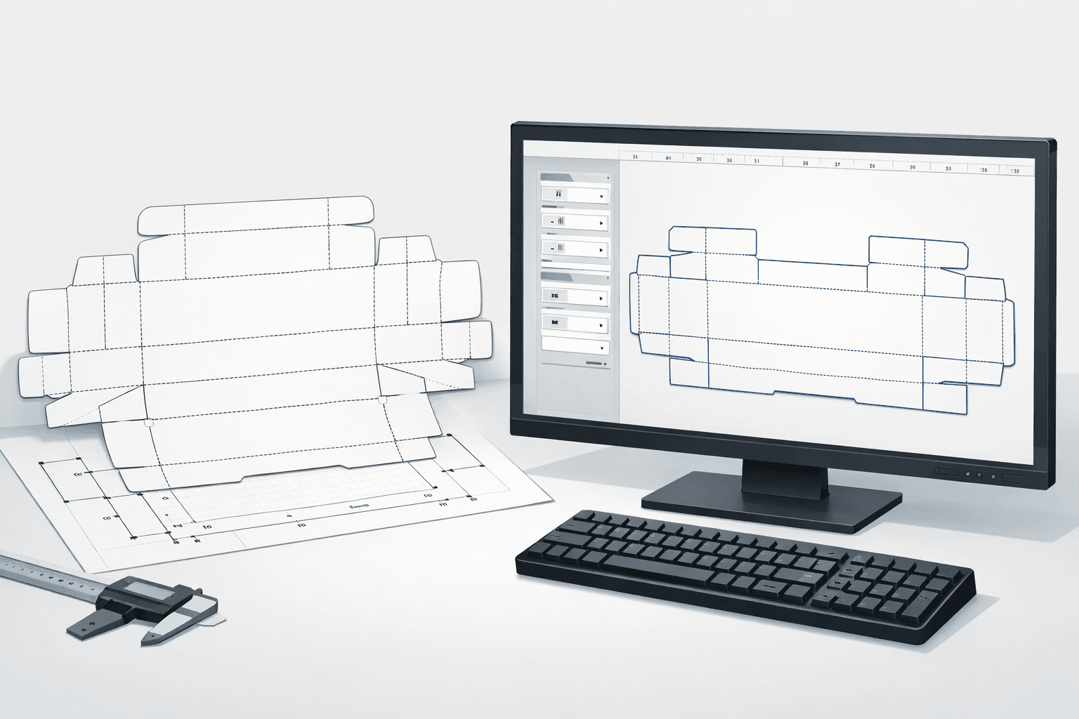 How to Generate Keyboard Carton Dieline with Carton Maker
