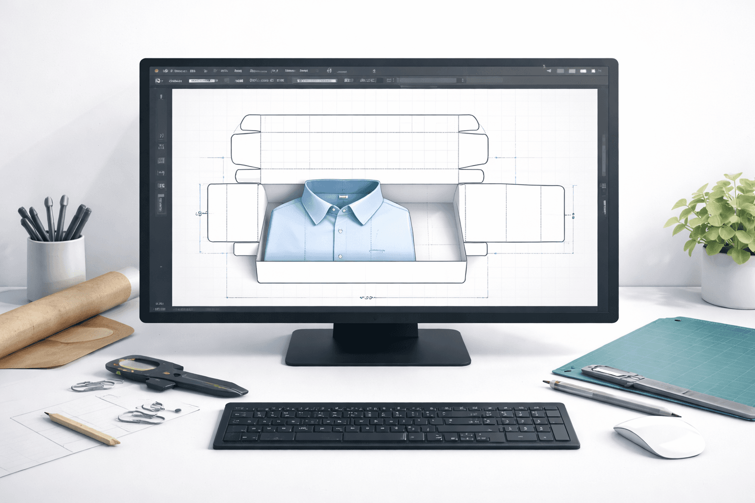 How to Generate Shirt Box Dieline